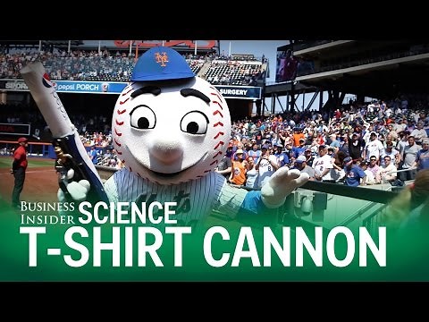 Science Behind The Mets T-Shirt Cannon