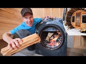 Building $1.00 'Steam Punk' Wood Stove for Off Grid Sauna! - Part 3