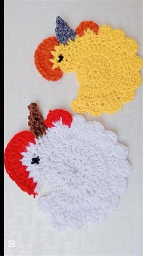 Chicken 🐓 Crochet Tutorial ❤️ #Handmade #Crochet #Knitting #Shorts