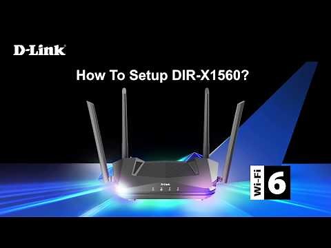 D-Link, How to Setup DIR-X1560 AX1500 Wi-Fi 6 Router