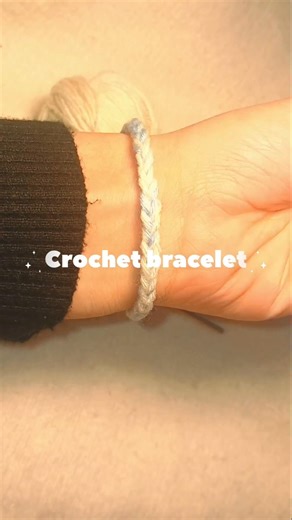 easy crochet bracelet tutorial #crochet #yarn #bracelet #short #viral @Crochet hub