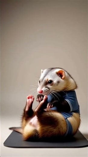 “Funny Animal Gym 🏋️🐼🦦 | Cute Fitness Short”