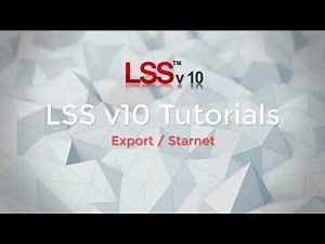 Export Starnet Command - LSS Tutorial