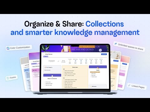 Organize and Share: Collections and More Innovative Knowledge Management.
