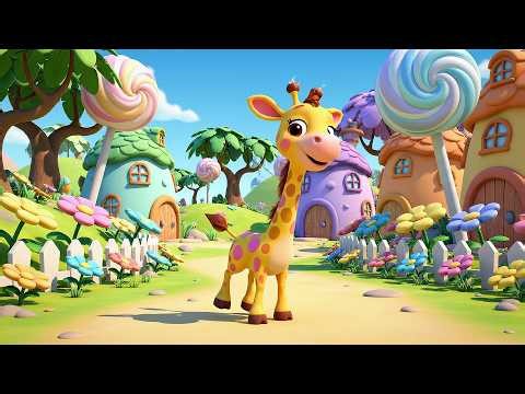 Funny Giraffe Says Hum Hum Hop | Tall Animal Songs & Kids Dance Rhyme
