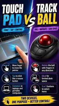 Input Devices in Computer | Touch Pad and Track Ball