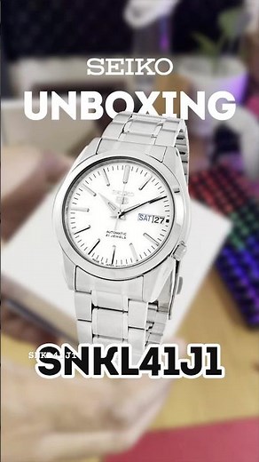 Unboxing Seiko 5 White Dial -SNKL41J1 #seiko #unboxing #snkl41 #snkl41j1 #whitedial #seikoautomatic