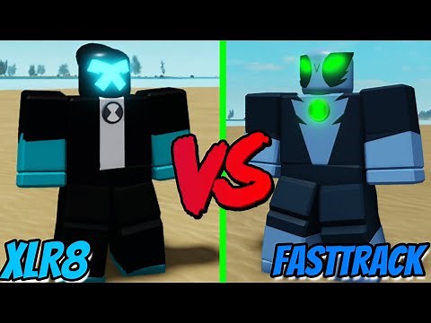 Xlr8 Vs Fasttrack RACE | Ben 10 Infinity [ROBLOX]