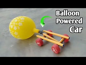 How to make Balloon Air Powered Car| Easy DIY at home