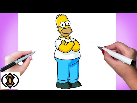 How To Draw Homer Simpson | Tutorial Easy