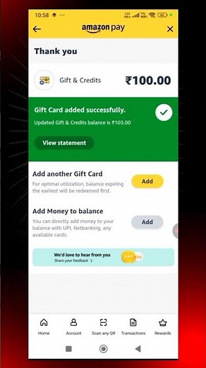 How to Add Gift card in Amazon #shorts