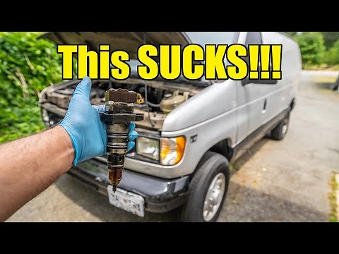 Injector and Glow Plug Replacement tips for a 7.3 PowerStroke Diesel E350 Van