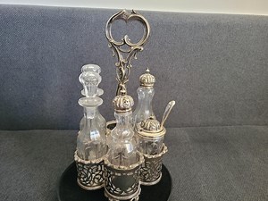 Antique Victorian Silver-plated Cruet Set - Etsy