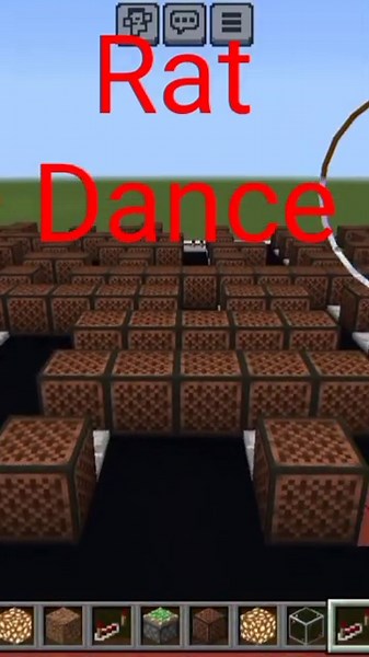 rat dance en Minecraft. note block song