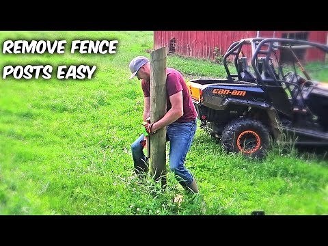 Easy Way to Remove Fence Posts!
