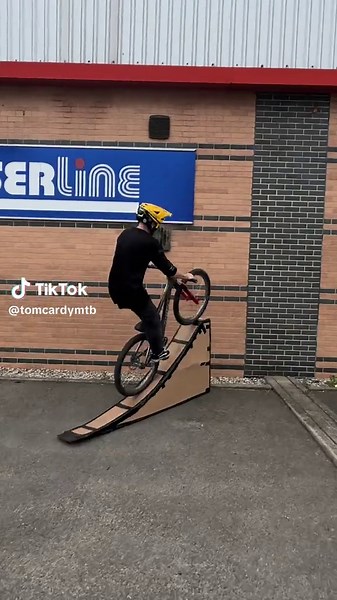 DIY Cardboard Kicker Ramp for Fun Bike Stunts