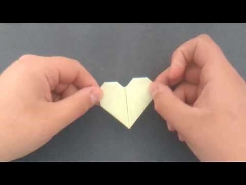 Origami Post-it Note Hearts