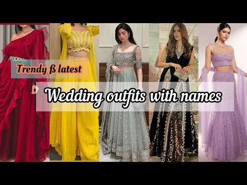 Trendy wedding outfits with names/2025 Latest wedding outfit for girls/Wedding guest outfits girls🦋🌷