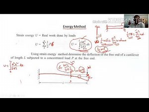 Strength of Materials - Deflection in beams - Energy method
