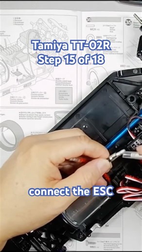 Step 15 of 18 of Tamiya TT-02R Build