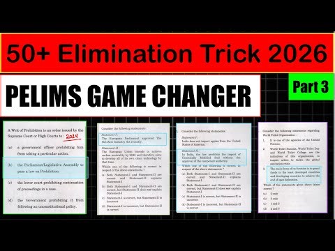 UPSC Prelims 2026 Elimination Tricks for NGOs | 50+ Logical Guessing Hacks to Score 20+ Marks |