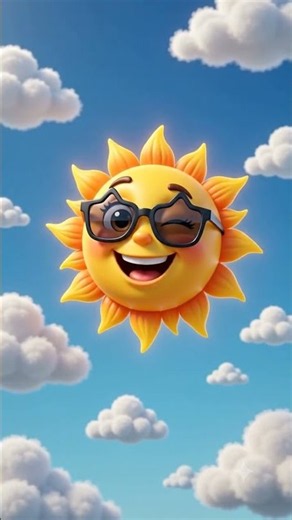 ☀️ Cool Sun with Sunglasses 😎 Fun Cartoon for Kids Sunny Bunny Tunes #Shorts