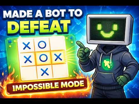 I made a bot to defeat Tic tac toe impossible mode
