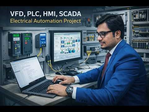 Industrial Automation (PLC, CPU, Module, VFD, HMI, SCADA )