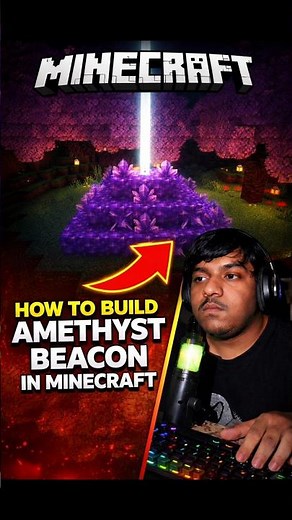 HOW TO BUILD AMETHYST BEACON IN MINECRAFT 💜✨