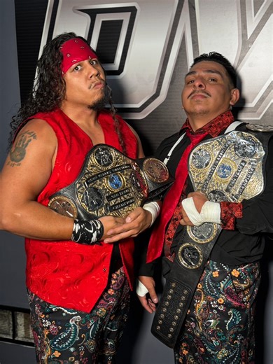 Who’s stepping up? 👀 After winning the OVW Tag Team Titles Thursday on OVW Rise, Los Desafíos aren’t wasting any time — Maximo Suave just threw down the challenge. Any team that wants a shot at the gold… come and get it. | OVW Wrestling