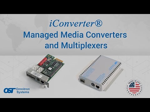 iConverter® Managed Media Converters and Multiplexers by Omnitron