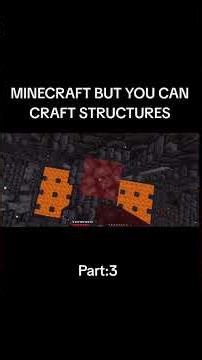 MINECRAFT BUT YOU CAN CRAFT STRUCTURE'S #sehar