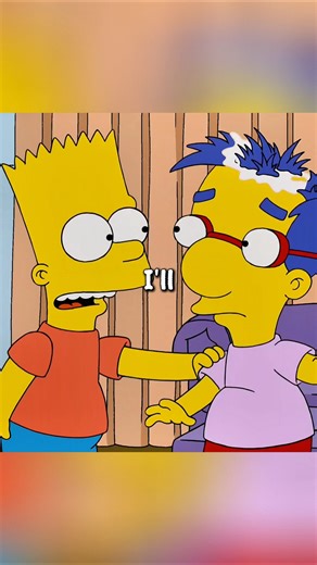 Millhouse left without hair #simpsons