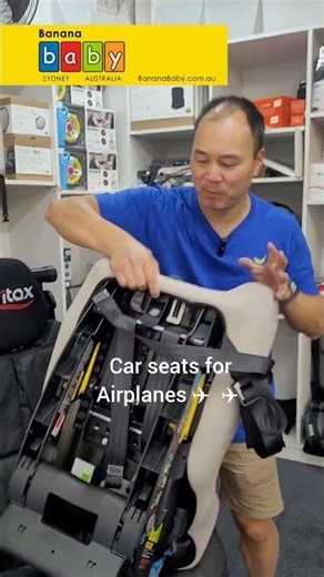 Car seats for airplanes. Features the Britax Graphene