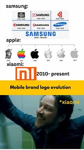 Mobile brand logo evolution 🤯 #samsung #apple #iphone #xiaomi #mi #smartphone | EVS TECH