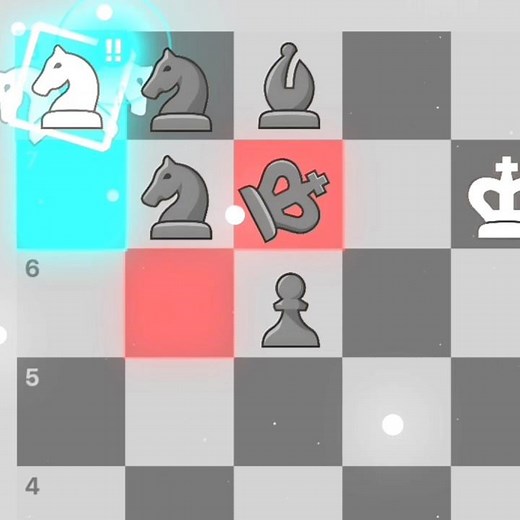 Underpromotion to Knight 💎‼️‼️‼️‼️ #chess #edits #shorts