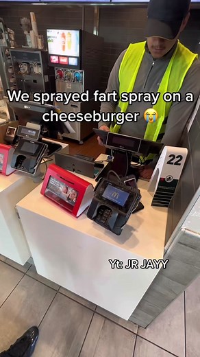 Elevator Prank Cheeseburger & Fart Spray | JR JAYY