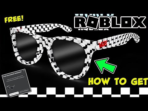 [PROMO CODE] HOW TO GET VANS BLACK-WHITE CHECKERBOARD SUNGLASSES *FREE* IN ROBLOX