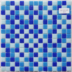 [Hot Item] Glass Mosaic Blue for Pool Decoration Swimming Pool Tile