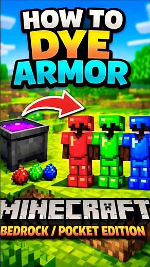 How to dye Armor in Minecraft Bedrock/Pocket Edition