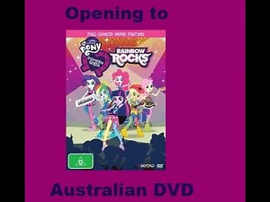 Opening to My Little Pony Equestria Girls Rainbow Rocks Australian DVD