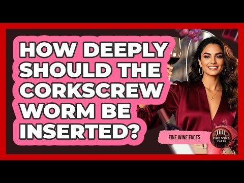 How Deeply Should The Corkscrew Worm Be Inserted?