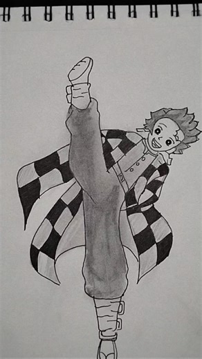 Tanjiro-Kun🤭🤭| Chinese soldier x KNY Tanjiro as Dancer #chinesedancer #tanjiro #animeart