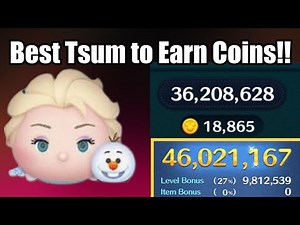 How to play Elsa & Olaf well | SL6 | 18K coins, 46M score | Disney Tsum Tsum