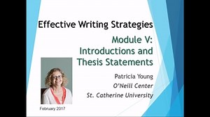 Effective Writing Strategies - Module V - CC