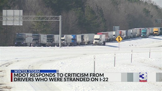 MDOT responds to criticism from stranded drivers on I-22