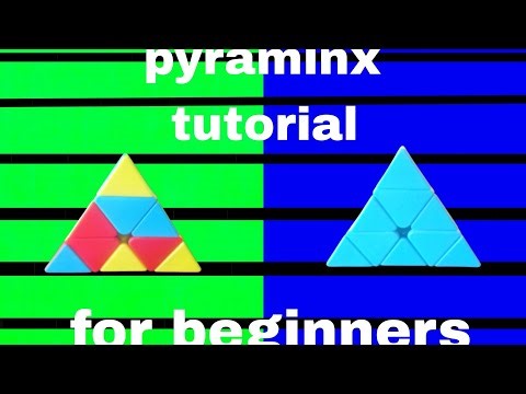 How To Solve A Pyraminx Without Any Algorithm "Easiest Way"