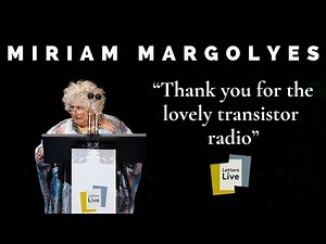 Miriam Margolyes reads a letter from a disgruntled care home resident
