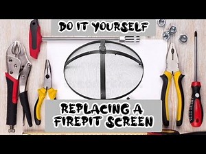 DIY Firepit Screen Replacement