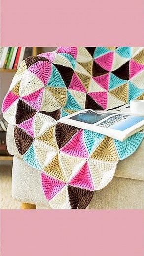 3d Triangle Crochet Blanket